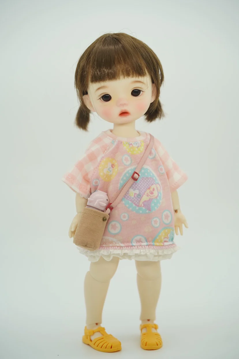 Одежда для куклы BJD футболка с мультяшным рисунком рубашка шорты коротким