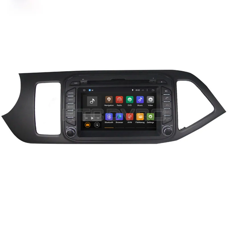 YMODVHT 7 дюймов 4G Восьмиядерный Android 9 0 1 автомобильный dvd плеер для Kia Picanto Morning 2011 GPS