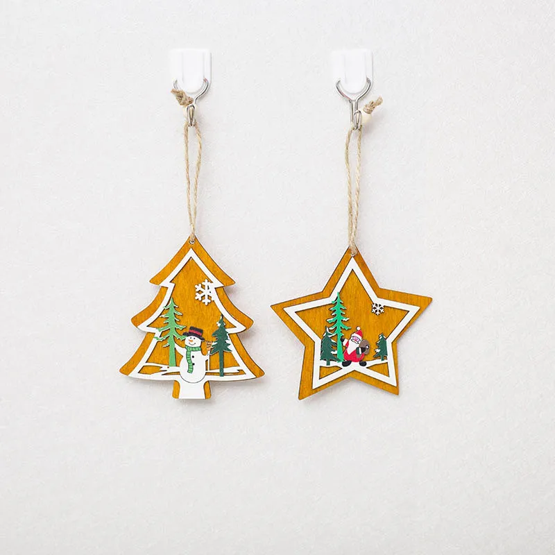 Подвеска в виде Санта Клауса снеговика оленя украшение на новый год