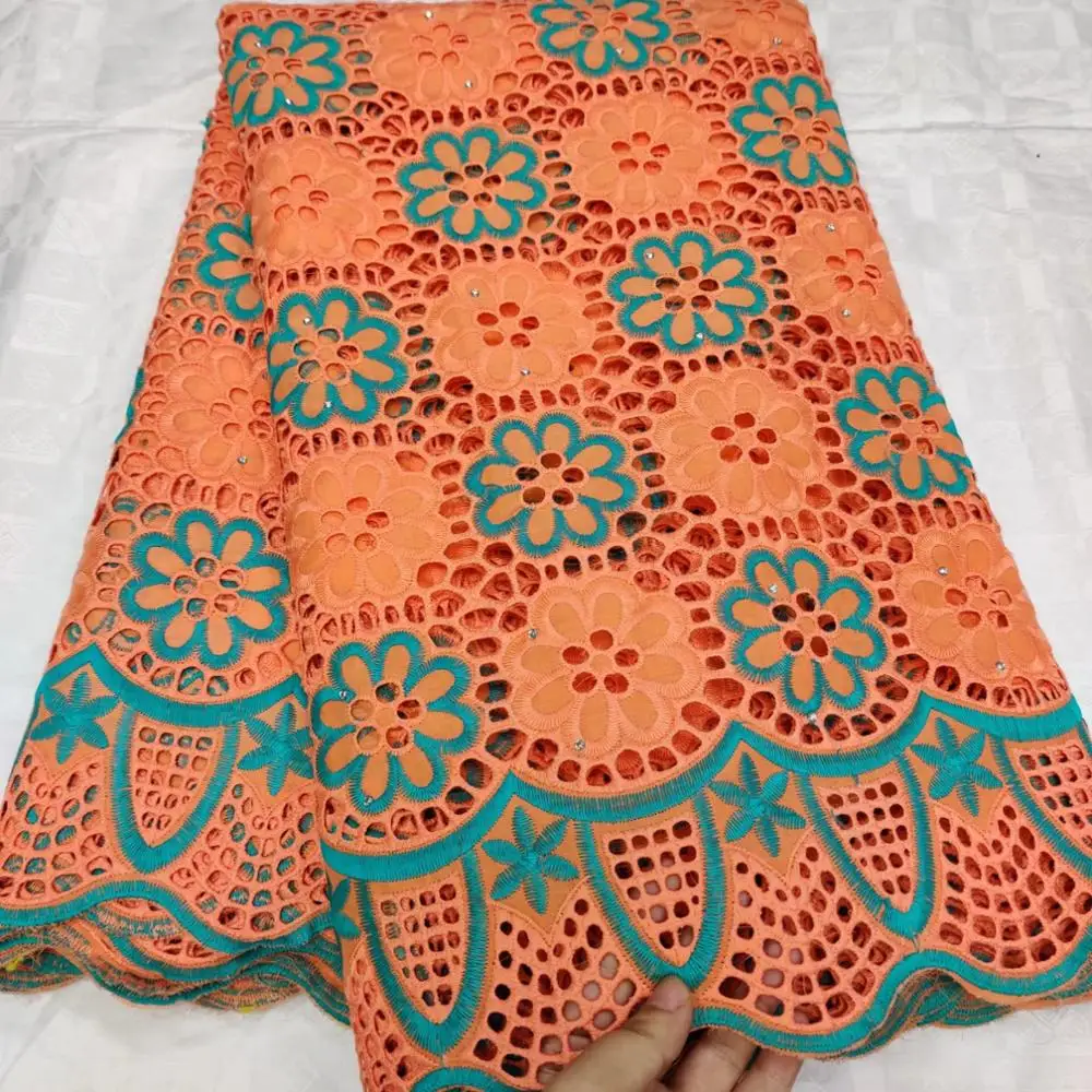 

NaXiu African Lace Fabric High Quality Nigerian African Lace For Man And Woman Cotton Voile Lace Fabric African Cotton Lace