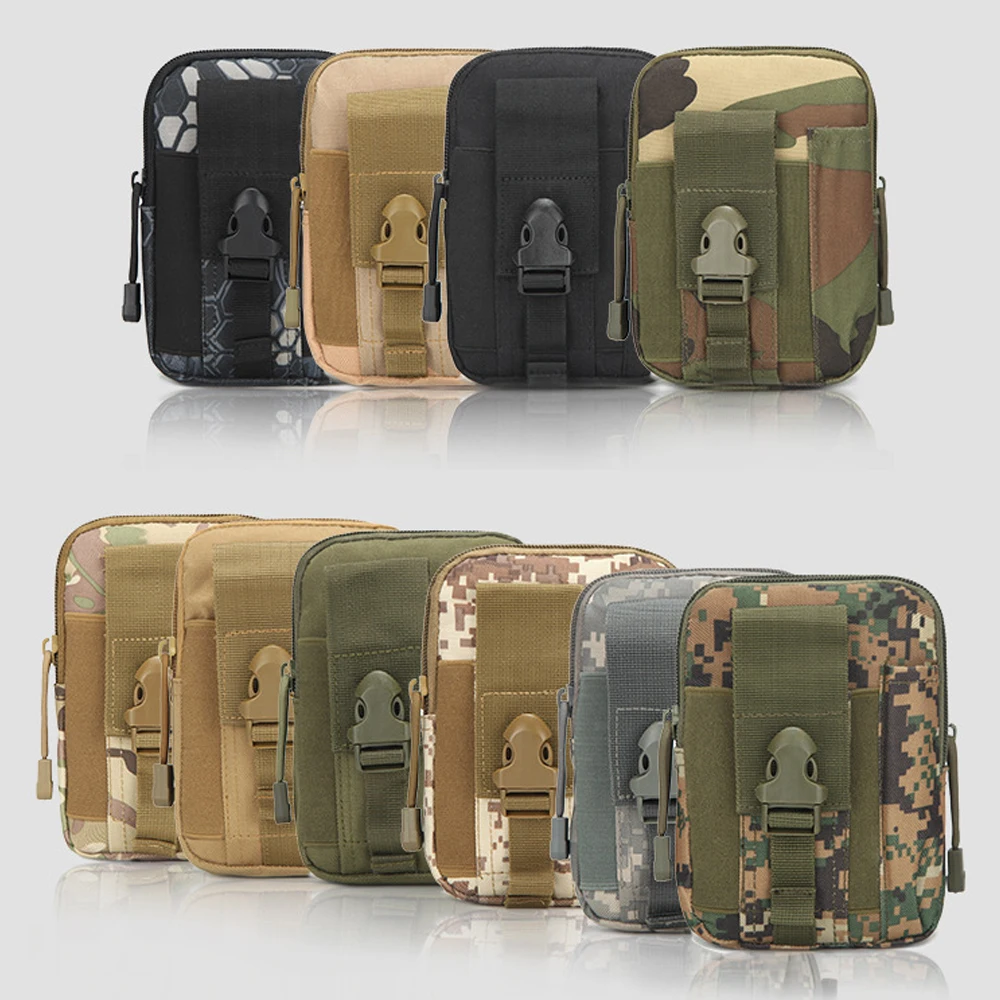 Спортивная тактическая сумка Facecozy поясная в стиле милитари для походов