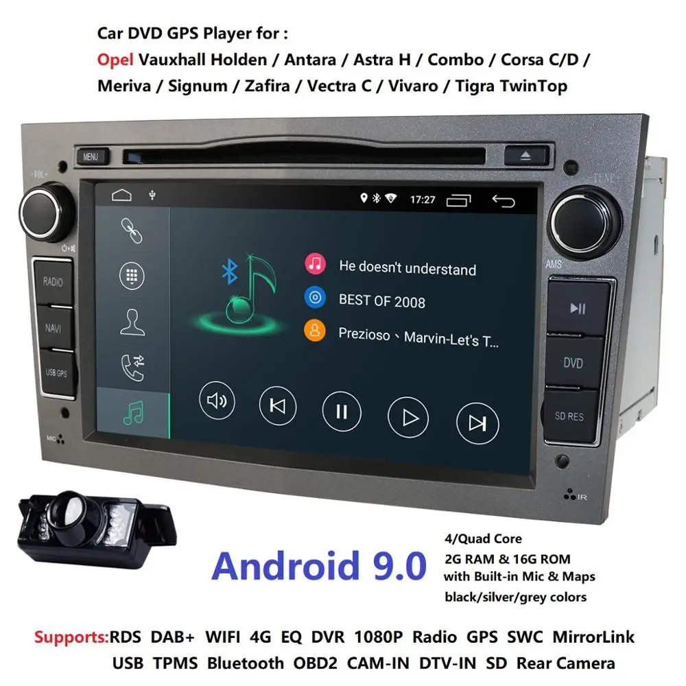 Android 9,0 Авторадио 2 Din автомобильный DVD gps навигатор для Opel Astra H G J Antara vectra c b Vivaro astra H corsa c d zafira b Wifi