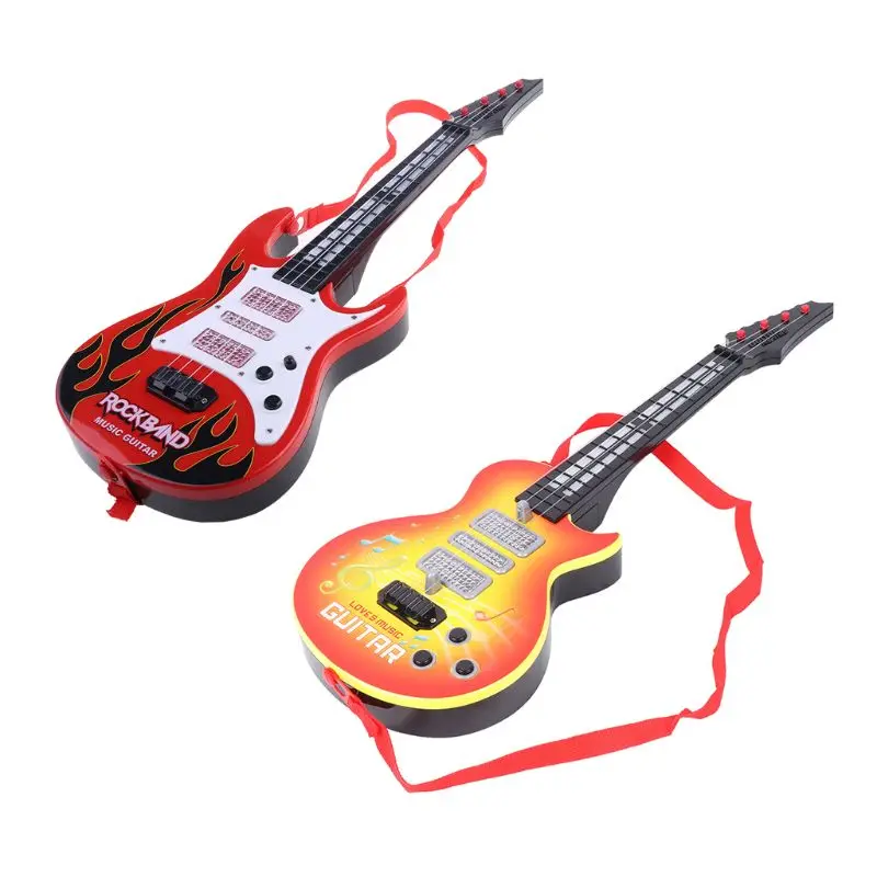 

Music Electric Guitar 4 Strings Musical Instrument Educational Toy Kids Toy Gift