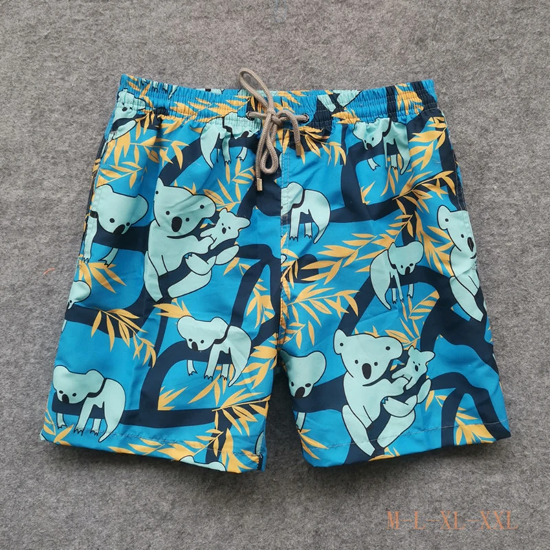 Мужские пляжные шорты Vilebrequin быстросохнущие спортивные штаны с принтом черепахи