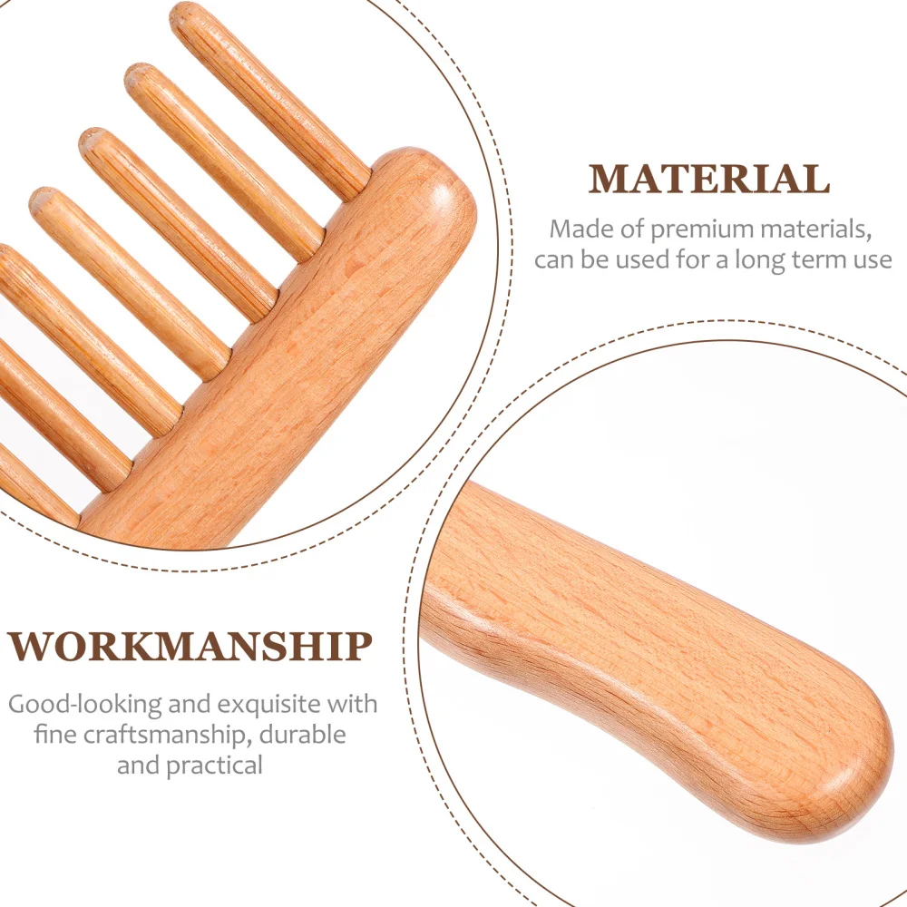 

1 Pc Durable Comb Hairbrush Simple Hair Comb Practical Comb (Wood Color)