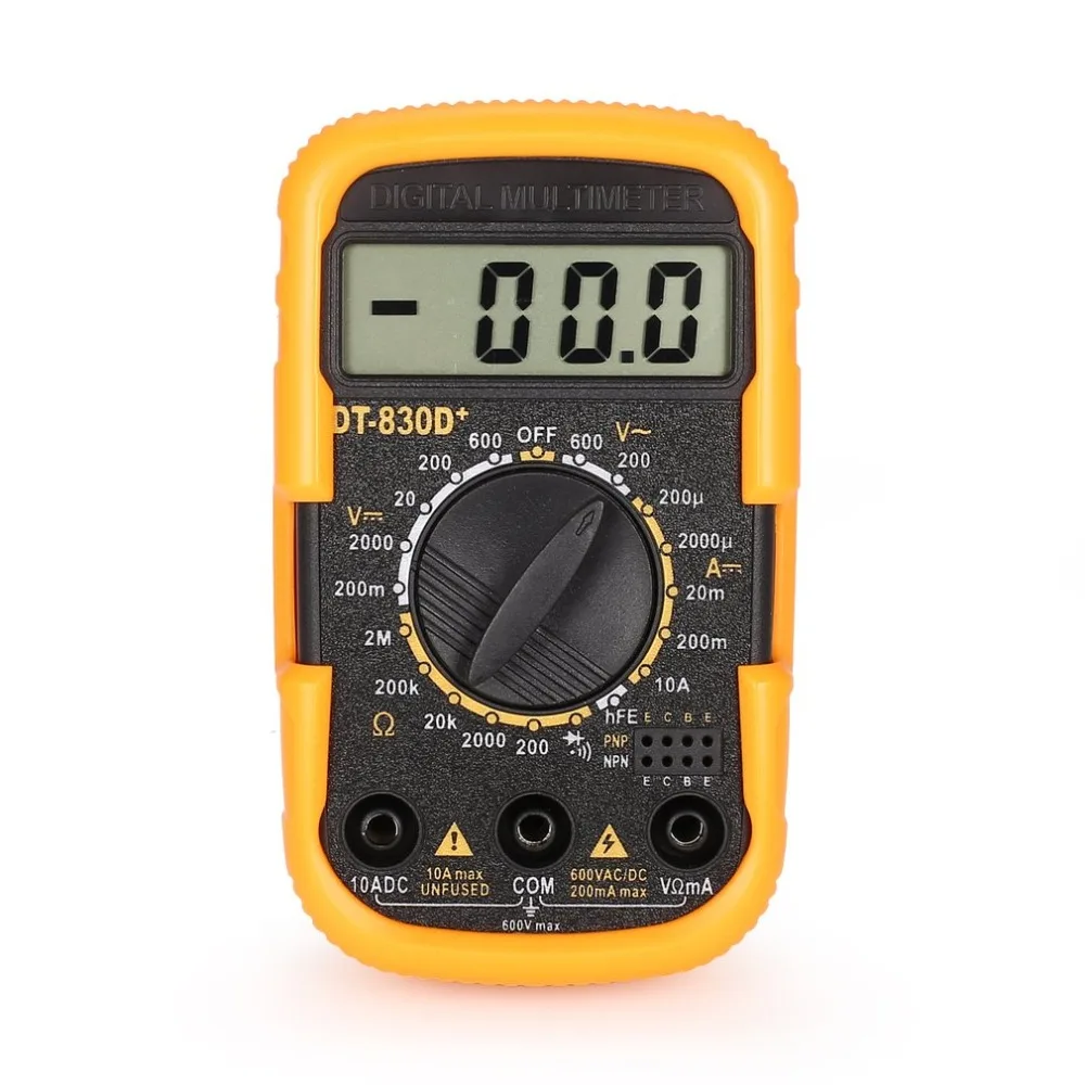 Горячая Распродажа DT830D + мини карманный цифровой мультиметр 1999