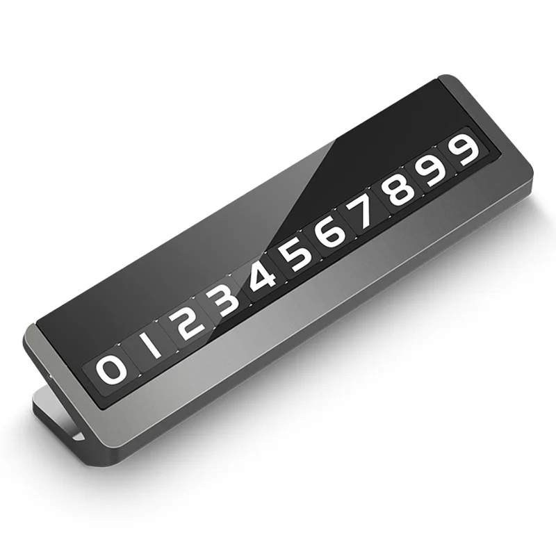

Temporary parking sign moving car telephone number plate car moving alloy parking car creative luminous