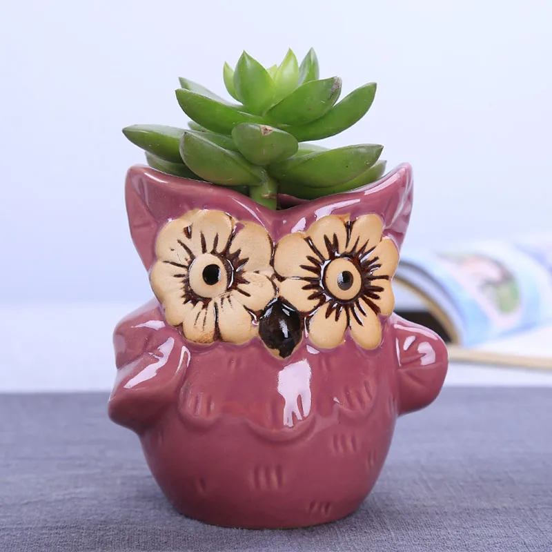 Сказочные Садовые принадлежности цветок украшение горшков керамическая сова