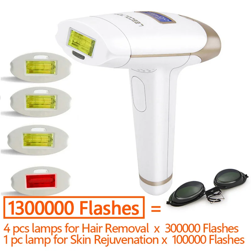 1300000 Flashes Lescolton лазерная эпиляция T-009i Эпилятор 700000 ЖК-дисплей машина для постоянного бикини триммер электрический эпилятор лазер - Цвет: 1300000 Flashes