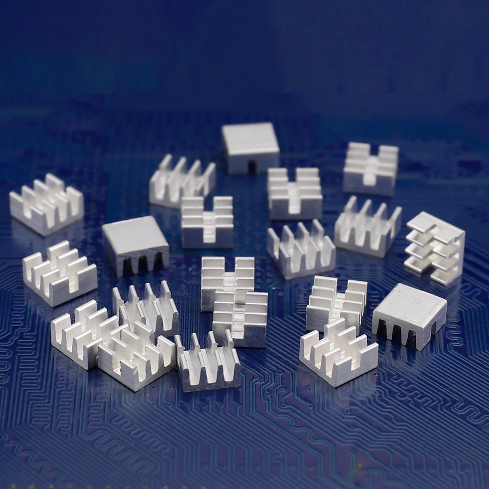 Gdstime 20 шт. алюминиевый радиатор MOS Mini IC чипсет Охлаждающий Теплопроводящий RHS 01
