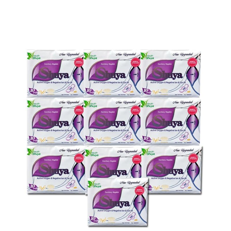 

10Pack Sanitary Pads Anion Menstrual Pads Vagina Feminine Hygiene Product Panty Liner Hygienic Pad Pads for Women use in Period