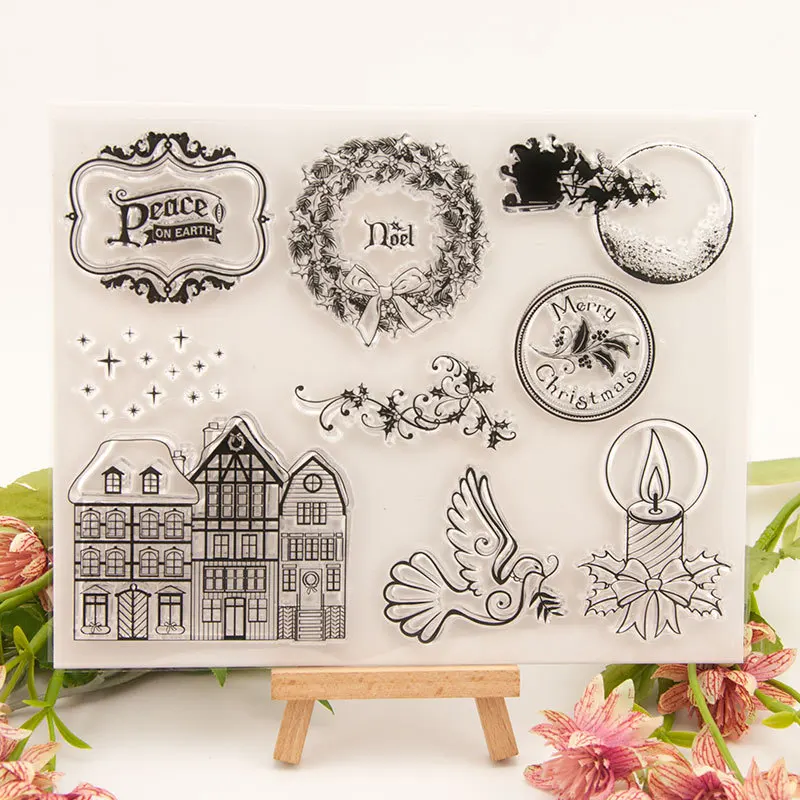 Штампы и штампы домик голубей венок металлическая высечка штамп для тиснения