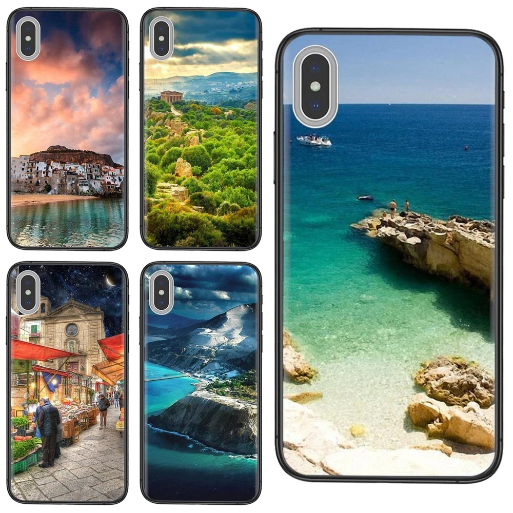 Чехлы для телефонов Apple iPhone 11 12 Mini Pro 5 5S SE 5C 6 6S 7 8 X XR XS Plus Max красивый Сицилия Италия