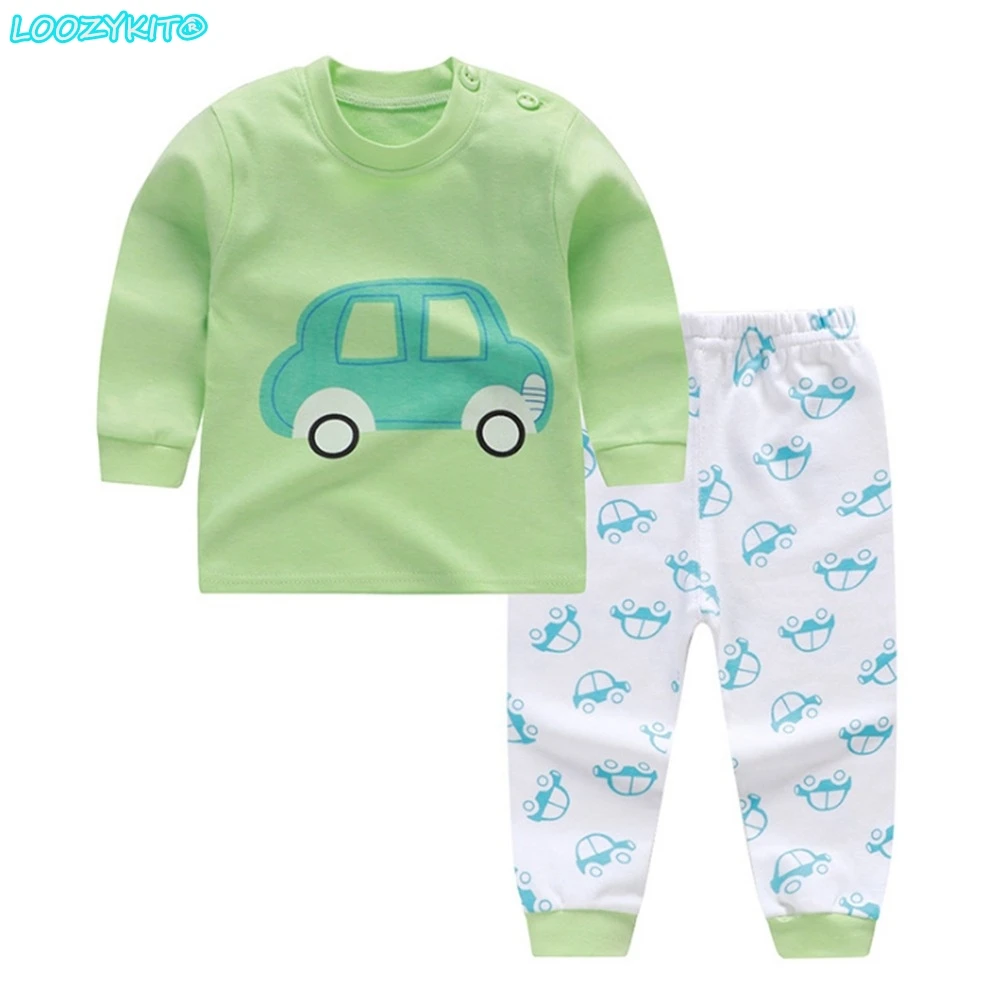 

Children Pajamas Kids Cartoon Sleepwear Baby Clothing Set Autumn Cotton Nightwear Boys Girls Animal Pyjamas Pajamas Set