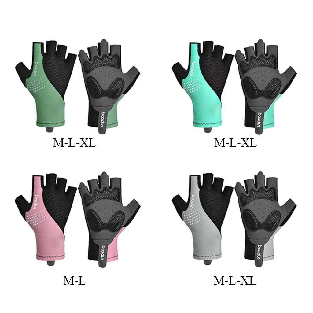 

Летние разноцветные велосипедные перчатки с подкладкой на полпальца для занятий спортом, походов, горных велосипедов, мотоциклов, велосипе...