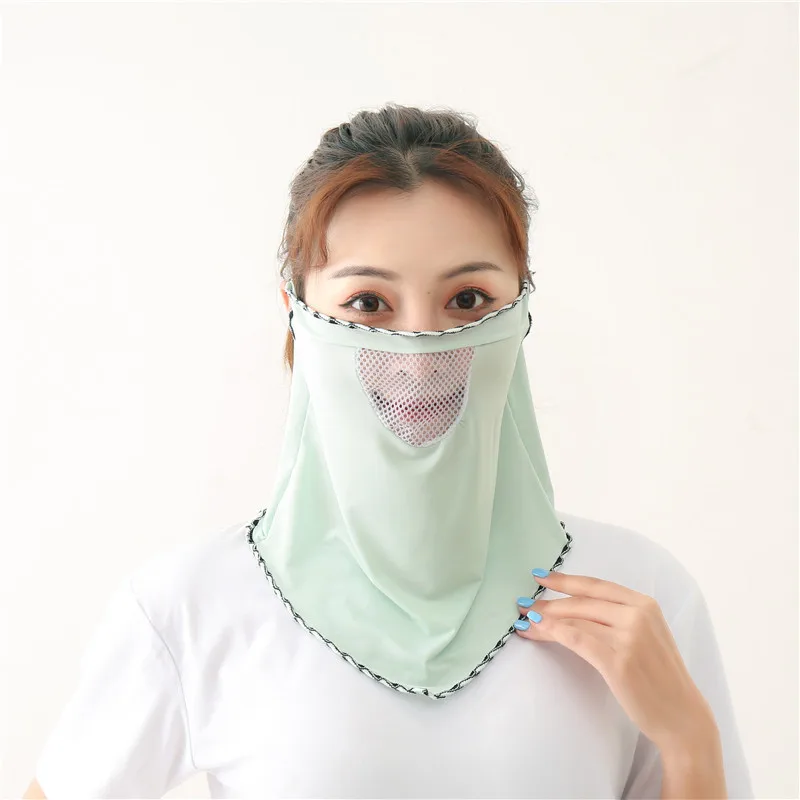 

Women's summer anti ultraviolet ice breathable mask riding driving sunshade face mask veil thin sunscreen mask