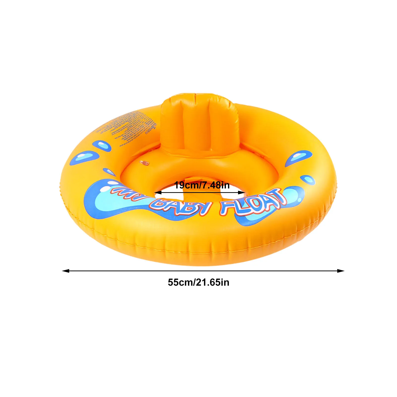 

New Summer children's baby floating ring inflatable round swimming seat cartoon swimming ring outdoor swimming pool toy #