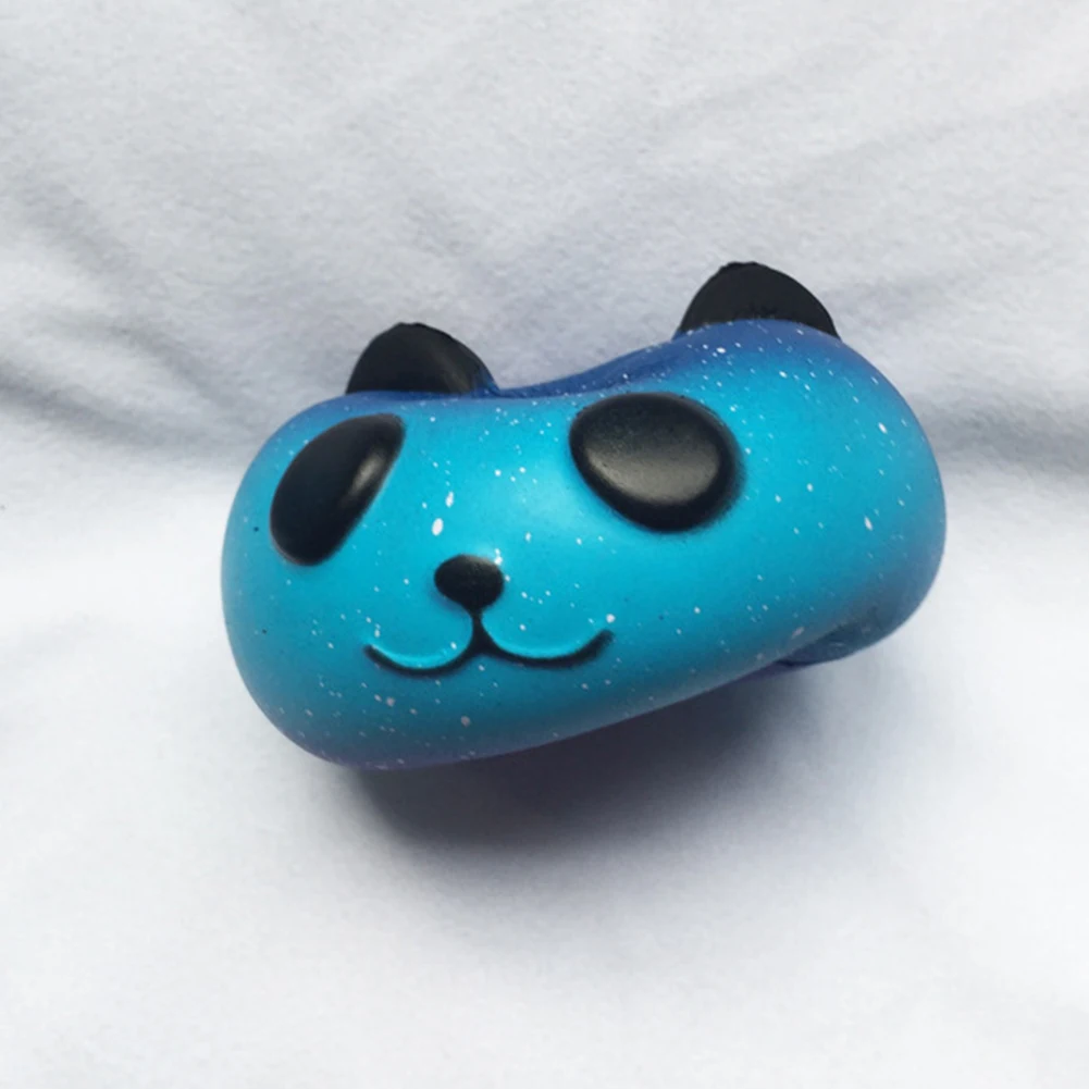

Kneading Toys Slow Rebound Color Starry Sky Panda Head Simulation Model