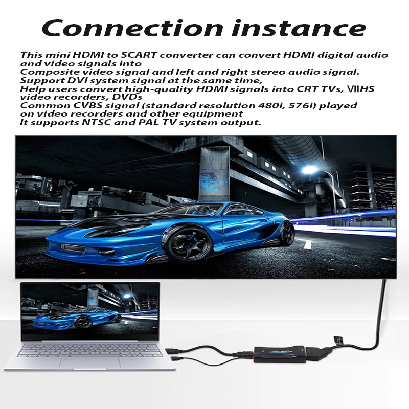 Лидер продаж высококлассный преобразователь 1080P HDMI на SCART-совместимый Видео