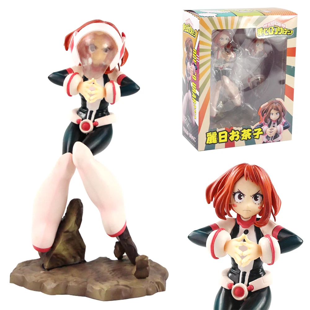

20cm Anime My Hero Academia Ochaco Uraraka PVC Action Figure Toys Scale Painted Figure Collection Model Doll girl gifts