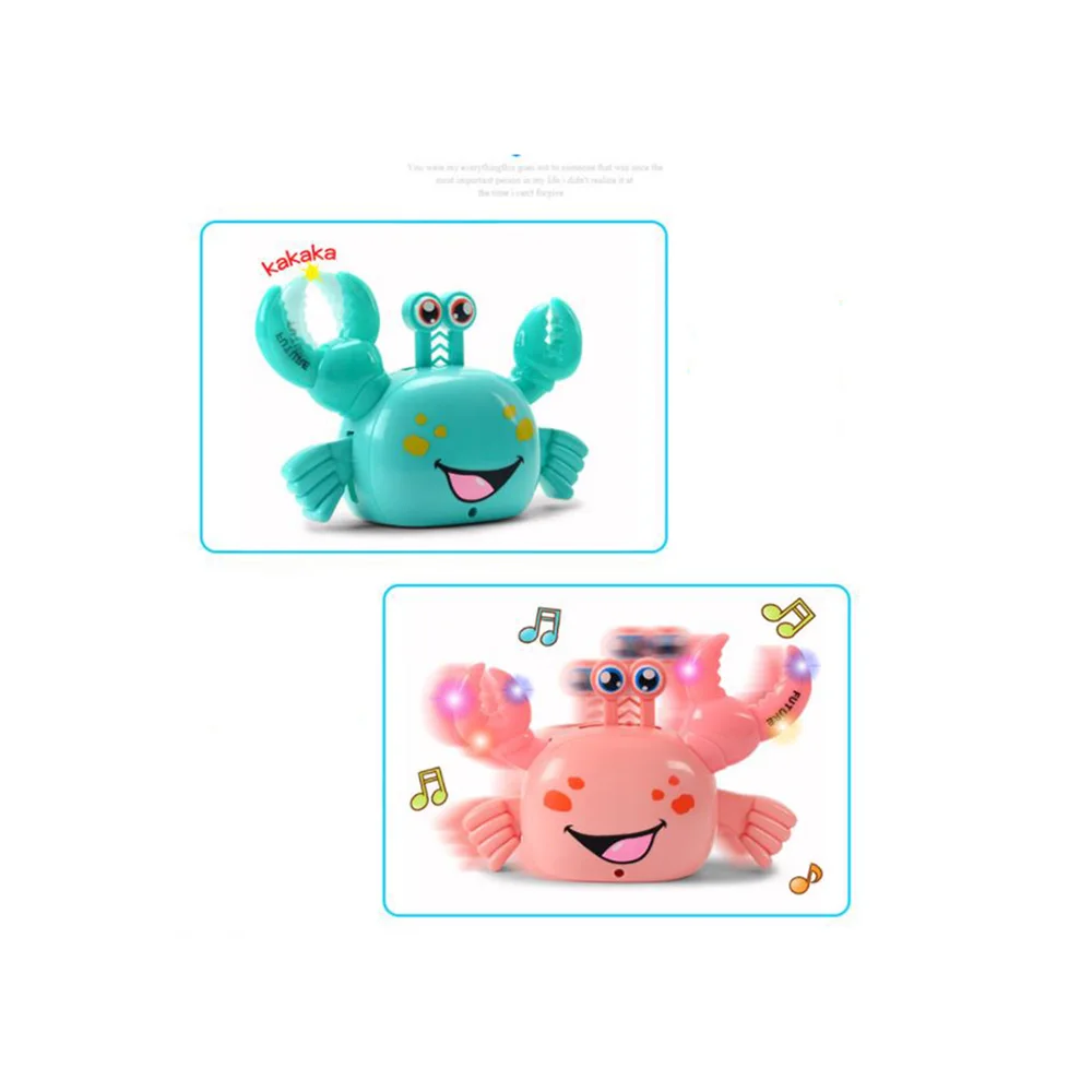 

Walking Cartoon Electric Crab for Children Automatic Turning Novelty Luminous Educational Toys Gift
