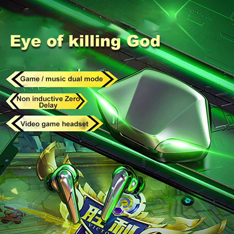 

VG01 new e-sports gaming headset TWS true wireless eating chicken low-latency in-ear sports Portable Audio & Video Headphones