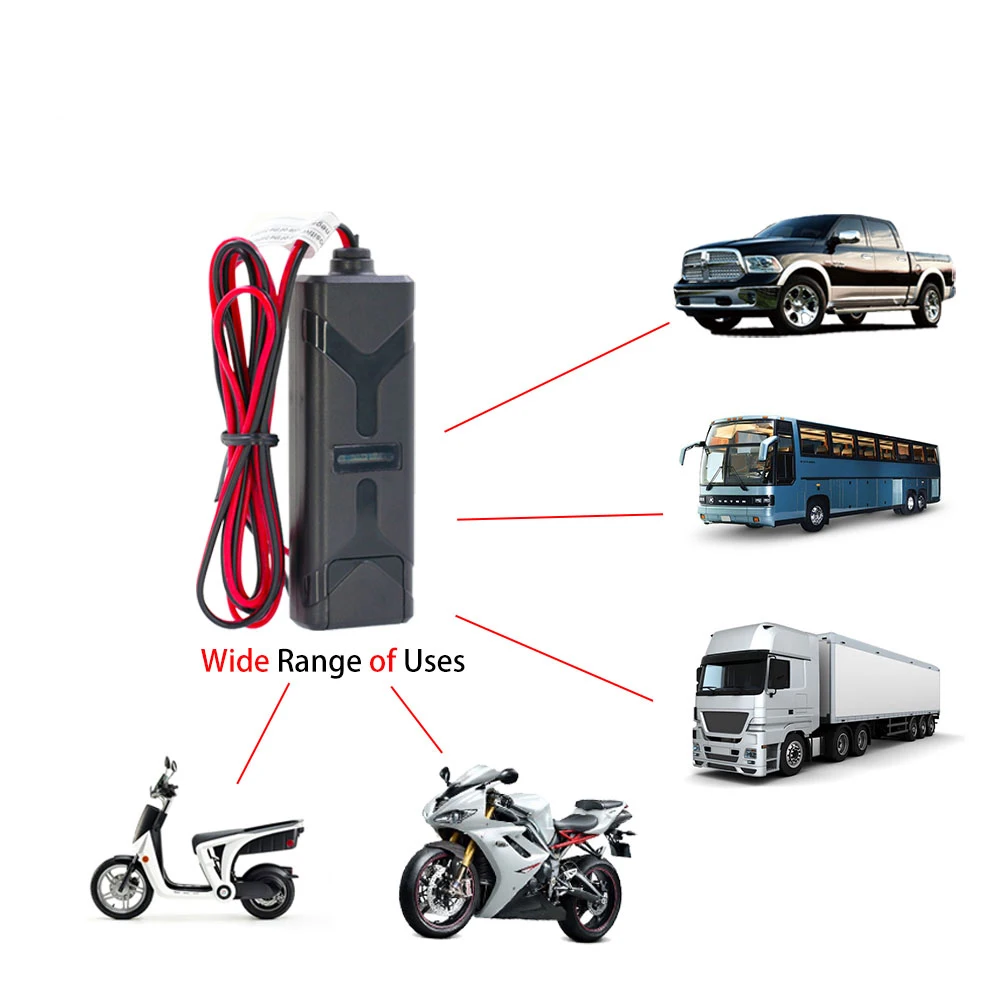 T1124 автомобильный трекер локатор в реальном времени Gps Gsm Gprs Sms для мотоцикла