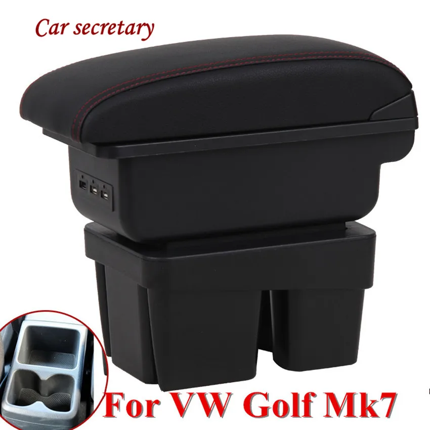 Автомобильный ящик для хранения подлокотник VW Golf Mk7 7 2013-2017 центральная консоль