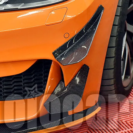 M4 GT4 Стиль углерода переднего бампера Canard ветра 4 шт. для BMW F80 M3 F82 F83 | Автомобили и