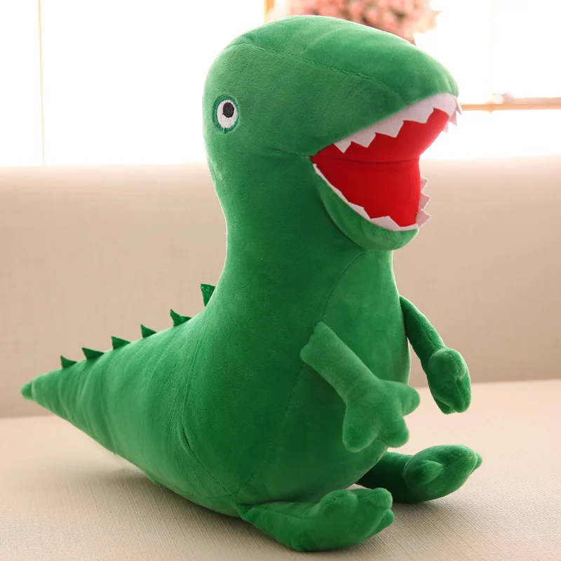 Оригинальная плюшевая игрушка Свинка Пеппа с головой динозавров кукла 30 см 45 55 65