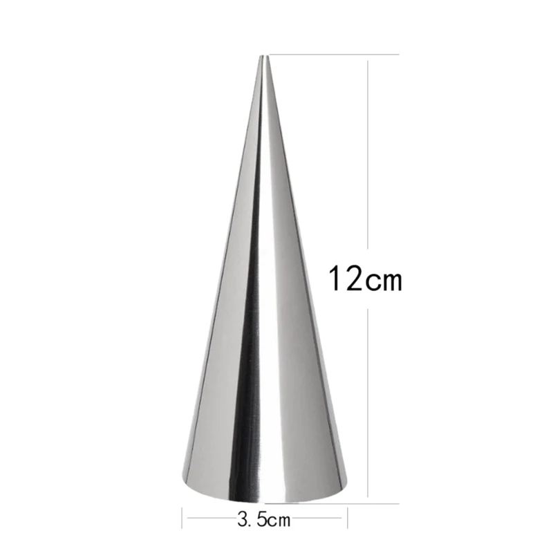 Крема формы рога 12 шт Большой размер конусы для выпечки из нержавеющей стали