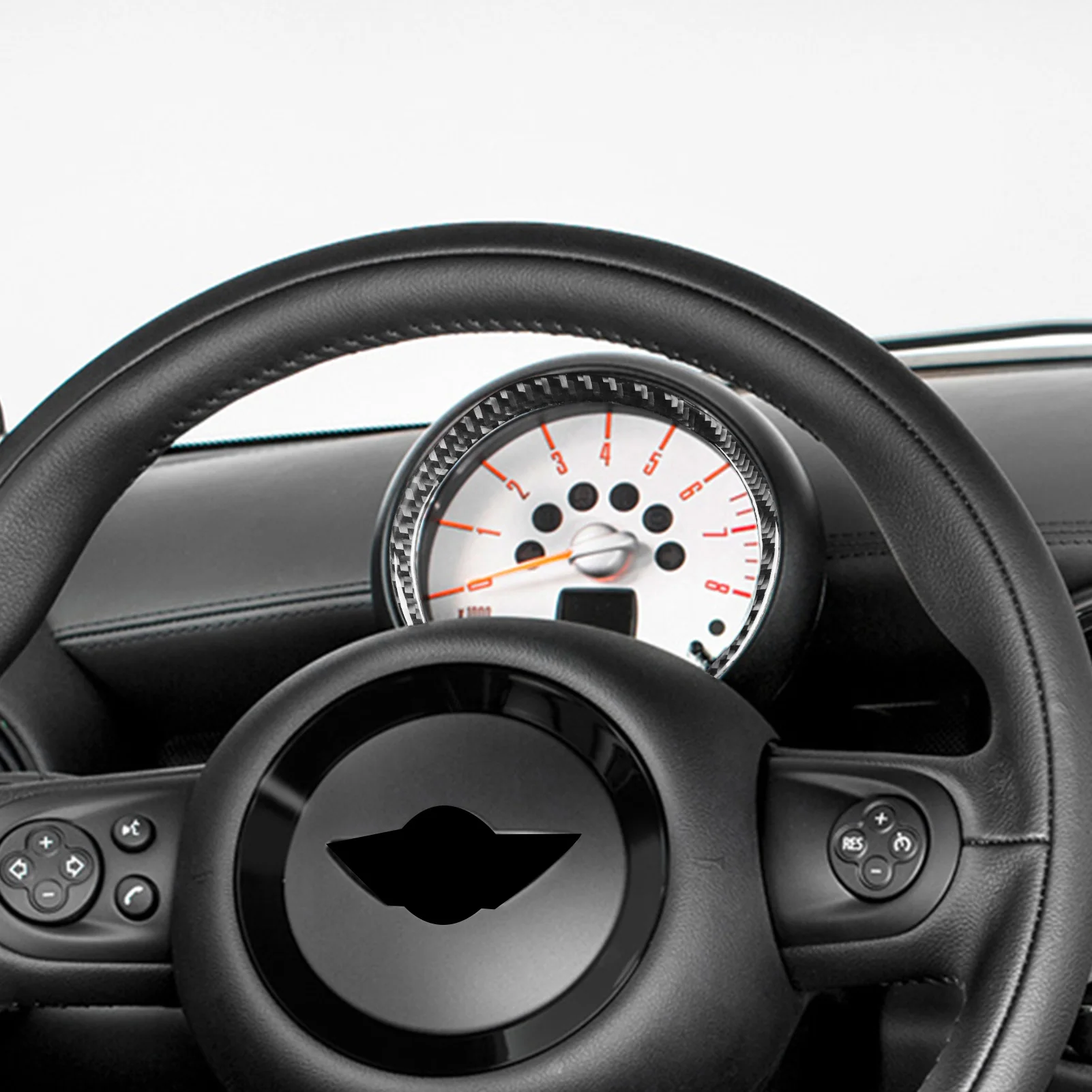 Наклейки из углеродного волокна для Mini Cooper Hardtop Clubman Convertible R55 R56 R57 тахометр