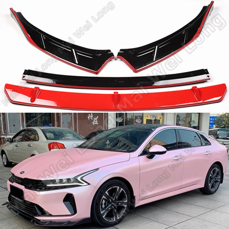 Splitter Deflector Protector Front Bumper Lip Chin High Quality Body Kit For Kia K5 DL3 Optima 2020 2021 Tuning Accessories
