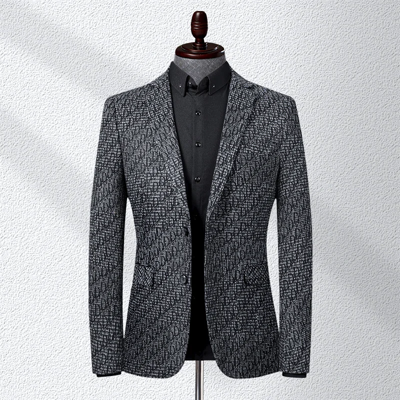 

New High-Quality M-4Xl Men's Business Casual Fashion Formal Wear Men's Fashion Gentleman Office Wedding Clothes