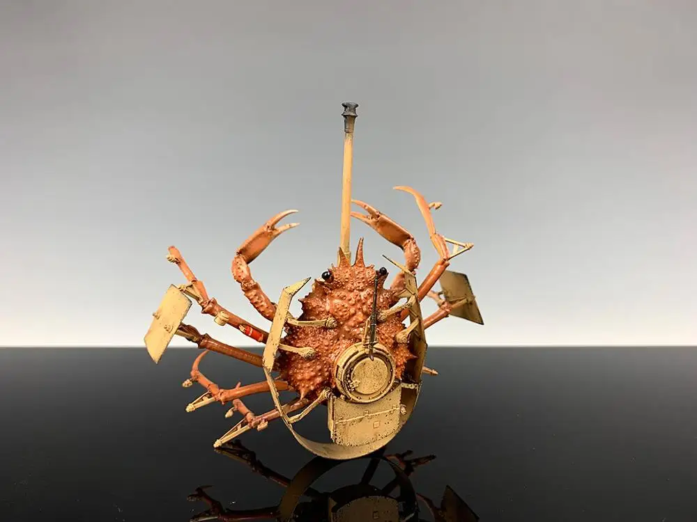 Фантазия креативная стимпанк IV колесница мех Краб миниатюры Неокрашенная Смола