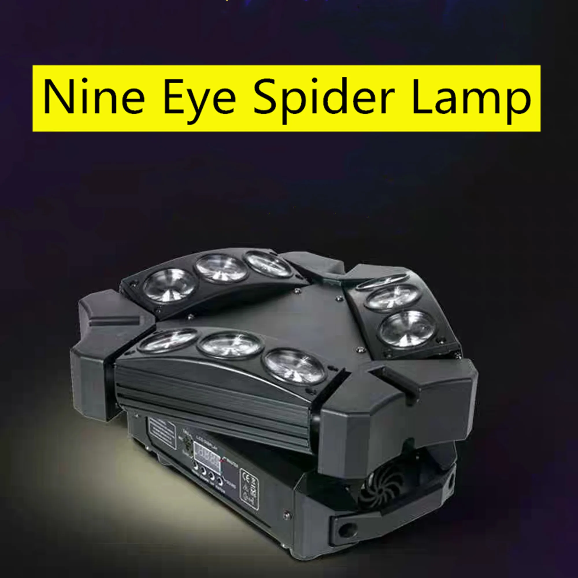 New Arrival MINI LED 9x10W LED Spider Light RGBW 16/48CH DMX Stage Lights Dj LED Spider Moving Head Beam Light