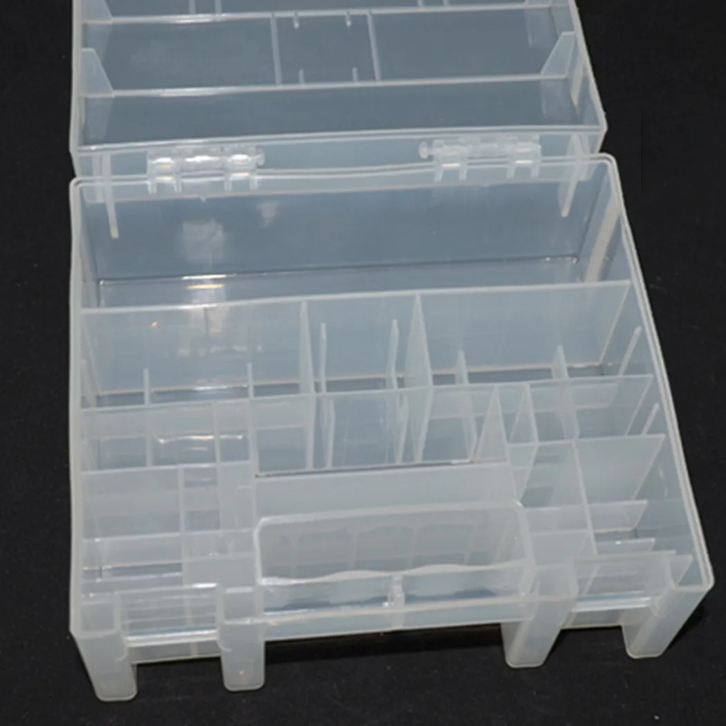 

1 X AA Battery Case13.2*12.7*6.5cm Plastic Battery Storage Box Case Organizer Holder Container For AAA AA Battery In Stock