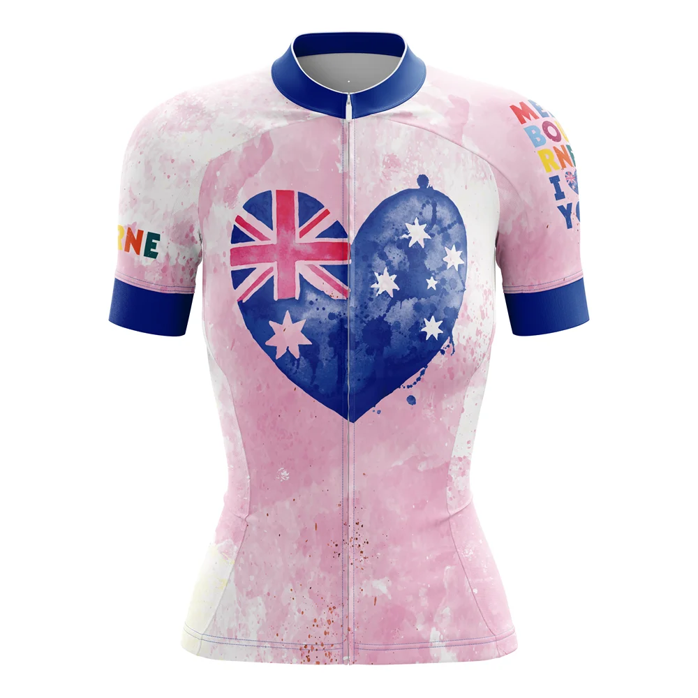 

HIRBGOD Ladis Breathable Close-Fitting Sports tTp, Summer Quick-Drying Short-Sleeved Women's Cycling Jersey,TYZ583-01
