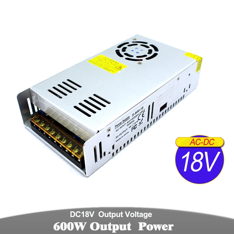 Источник питания DC12V 13 8 V 15V 18V 24V 27V 28V 30V 32V 36V 42V 48V 60V 300W 350W 360W 400W 480W 500W 600W