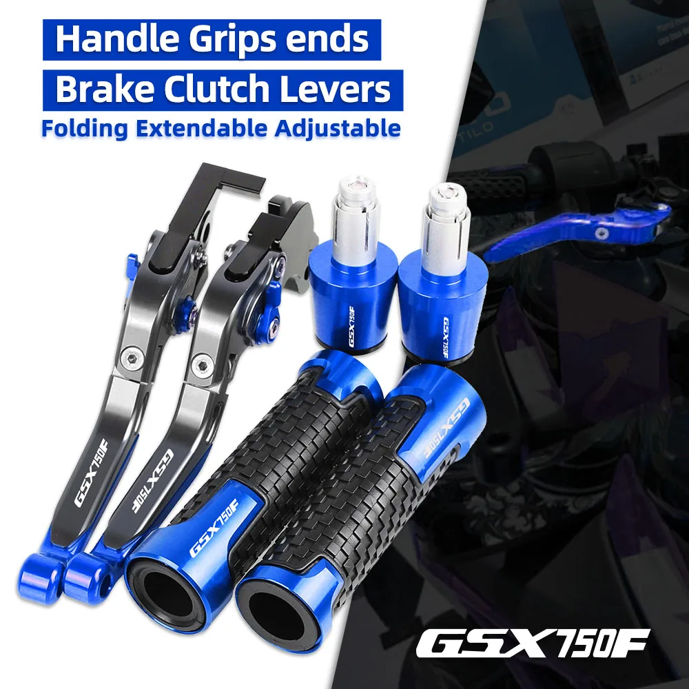 

GSX 750F Motorcycle Brake Clutch Levers Handlebar Hand Grips ends For SUZUKI GSX750F 1989 1990 1991 1992 1993 1994 1995-2007