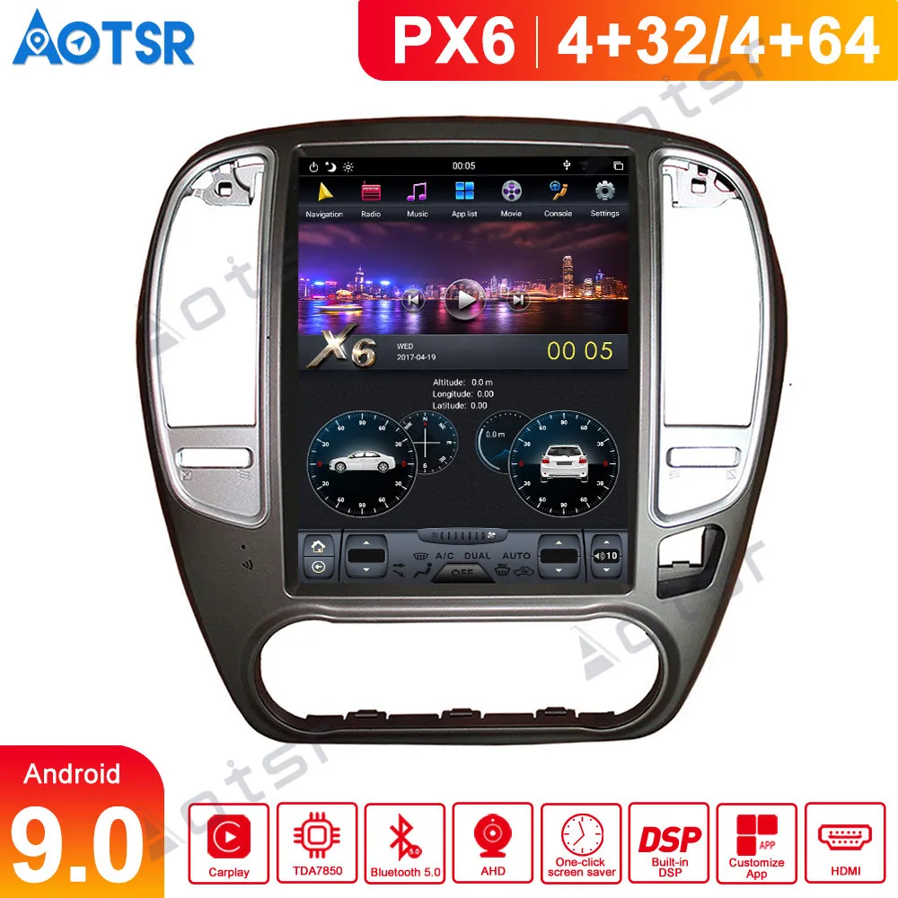 

Tesla Android 9,0 PX6 GPS NISSAN SYLPHY 2005-2012 Carplay