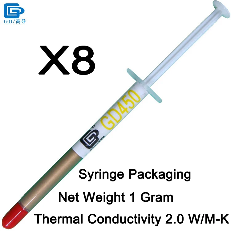 GD450-SY1 8 Pieces GD33 GD66 GD100 GD220 GD280 GD460 GD450 GD380 Термальность смазочная паста Компаунд силиконовый чистая Вес 1 г SY1 - Цвет лезвия: GD450-SY1 8 Pieces