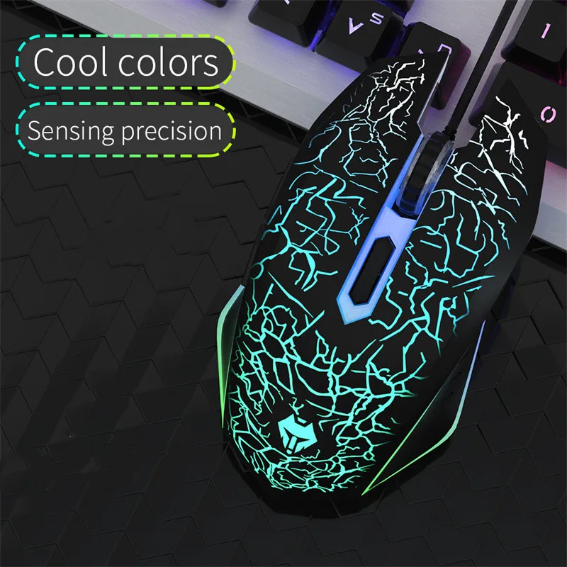 Мышь Компьютерная Проводная игровая эргономичная с подсветкой 6 кнопок 3500 DPI |