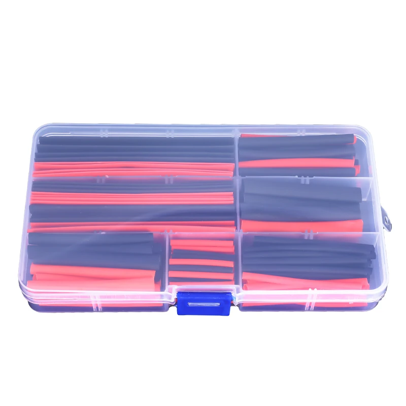 

150 Pcs Heat Shrink Tube Thermoresistant Tubing Red/Black Kit ,Polyolefin 2:1 Insulation Sleeving Wire Cable Shrinking Wrapping