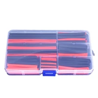 150 pcs heat shrink tube thermoresistant tubing redblack kit polyolefin 21 insulation sleeving wire cable shrinking wrapping