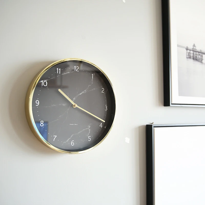Бесшумные современные настенные часы в скандинавском стиле для гостиной