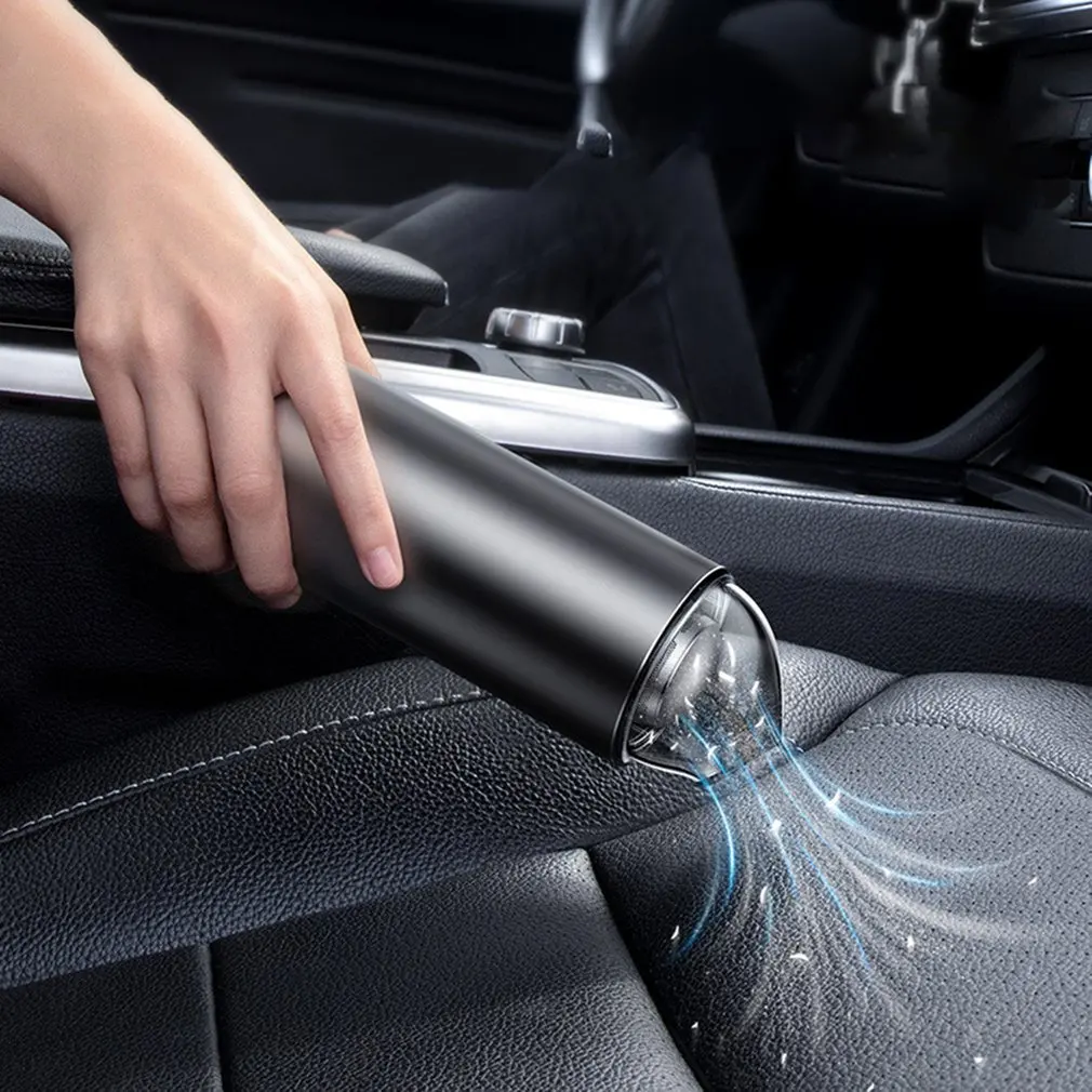 

Car Vacuum Cleaner Portable Wireless Handheld Car Vacuum Cleaner Robot For Car Interior And Home And Computer Cleaning Black