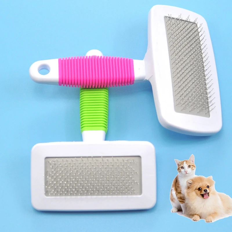 

2021 Hot Sold Grooming Tool Brush Pet Comb Pet Products Candy Color Brush Needle Needle Comb Dog Cat Multipurpose Hair Remover