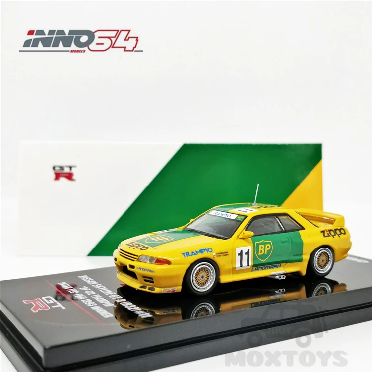 INNO64 1:64 Nissan Skyline GT R R32 BP масло TRAMPIO Inter TEC Fuji 1993 #11 литья под давлением модель