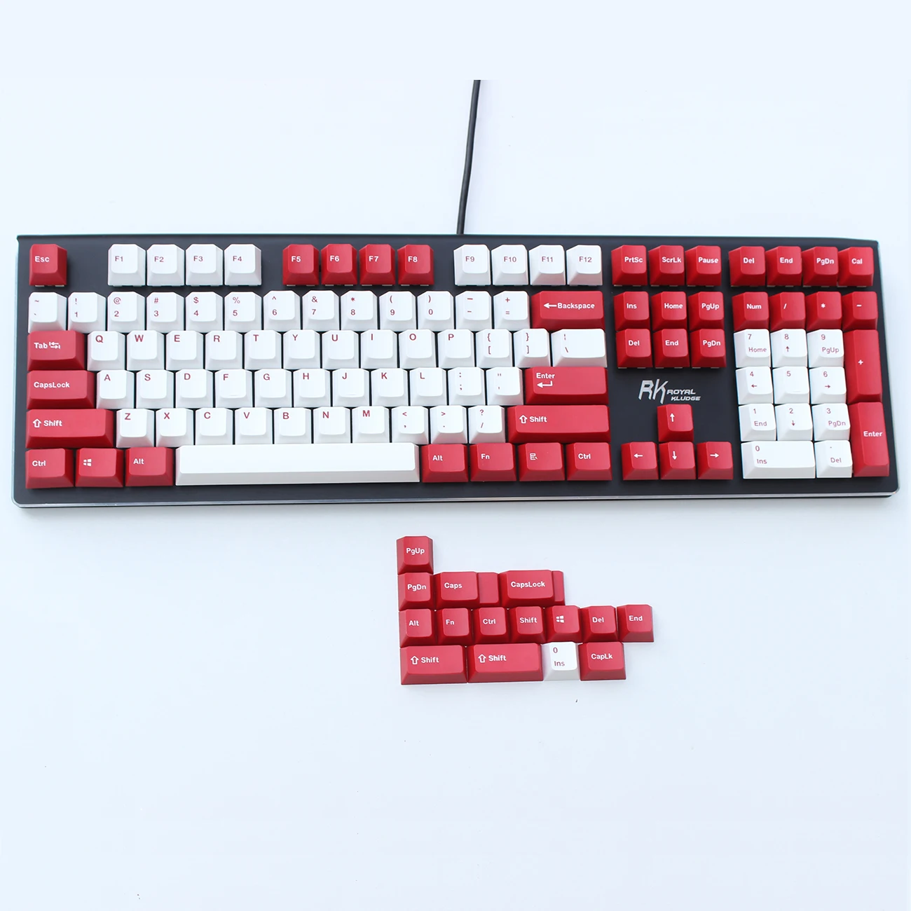 OEM профильные толстые колпачки клавиш PBT Double Shot для переключателей MX подходит 61 63